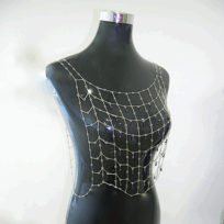 <em>Hardenbergia - Wildflower Collection,</em> tabard, sterling silver, amethyst, dress size 8-14, no 1487b.