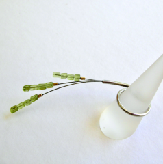 <em>Leschenaultia chorantha cascade - Wildflower Collection, </em>sterling silver, 18ct gold, carnelian, steel, 3.0 x 9.0 x 0.3cm, no 0385d.